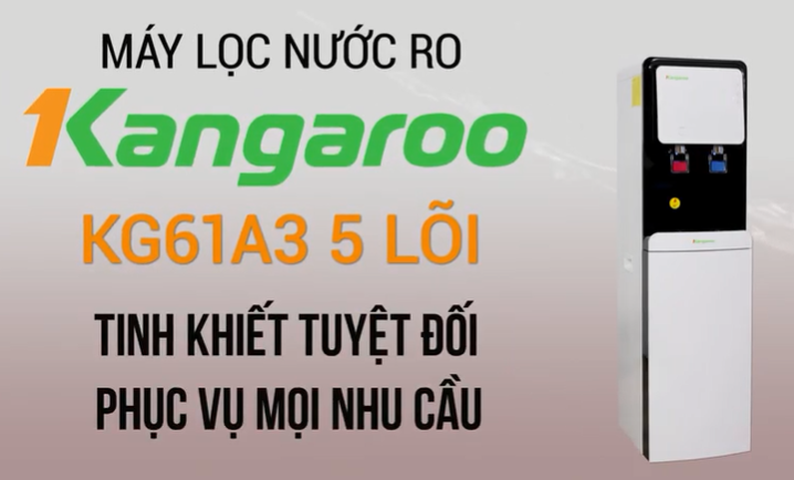 máy lọc nước nóng lạnh KG61A3 phục vụ mọi nhu cầu