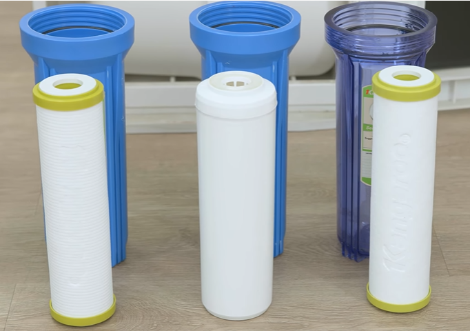 3 lõi lọc tương ứng với 3 cốc lọc 3 lõi lọc tương ứng với 3 cốc lọc