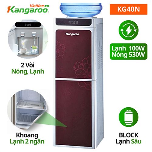 Cây nước nóng lạnh kangaroo KG40N, Block lạnh sâu