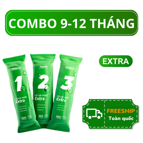 Bộ lõi lọc nước 123 Kangaroo Extra hiệu suất cao