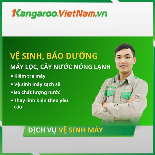 Dịch vụ vệ sinh cây nước, máy lọc nước Kangaroo