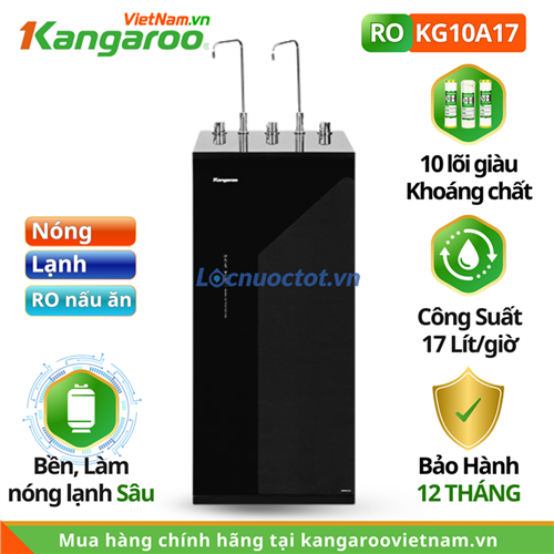 Máy lọc nóng lạnh Ro Kangaroo KG10A17, block lạnh sâu