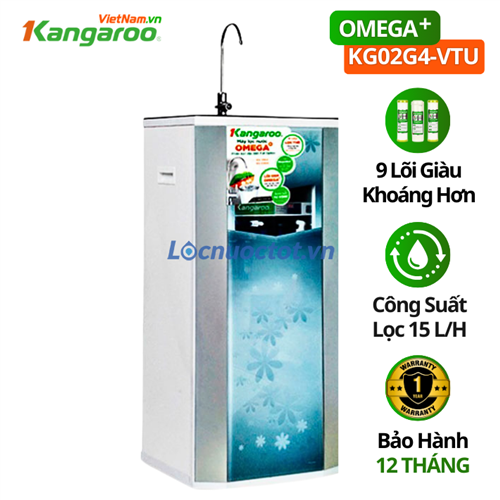 Máy lọc nước cứng Kangaroo KG02G4 vỏ hoa