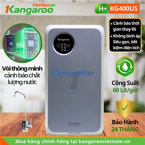Máy lọc nước Hydrogen KG400US, 60 lít/h, BH 24 tháng