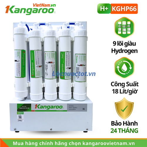 Máy lọc nước Kangaroo Hydrogen KGHP66, 9 lõi, âm tủ