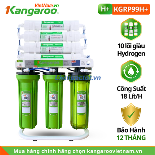 Máy lọc kangaroo Hydrogen KGRP99, 10 lõi lắp âm tủ bếp