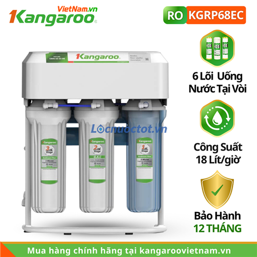 Máy lọc nước Kangaroo KGRP68EC lắp âm tủ bếp